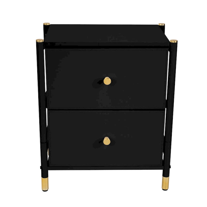 Simplify 2 Drawer Luxury Nightstand