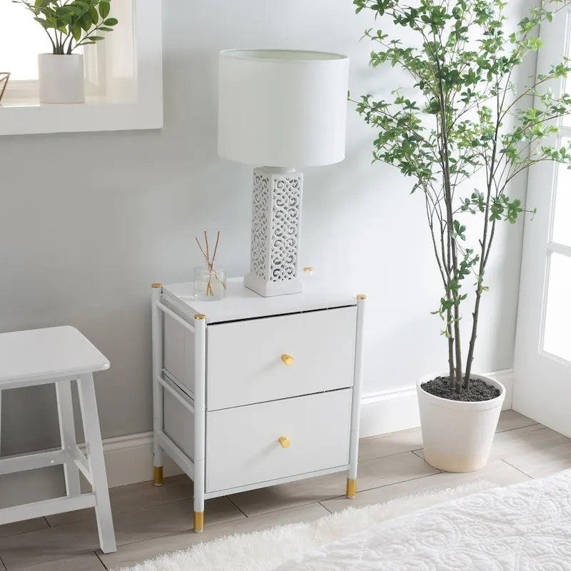 Comodino di lusso con 2 cassetti