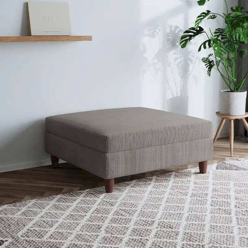 Divano modulare in velluto a coste componibile in diverse forme
