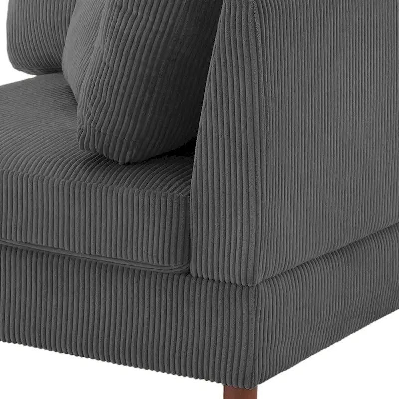 Modułowa sofa sztruksowa o dowolnym układzie i wielu kształtach