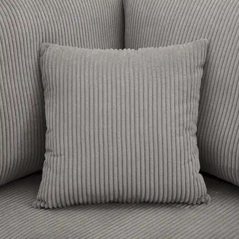 Modułowa sofa sztruksowa o dowolnym układzie i wielu kształtach