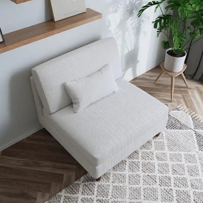 Modułowa sofa sztruksowa o dowolnym układzie i wielu kształtach