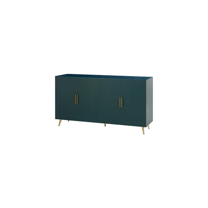 Mobile TV in legno con anta contenitore e ripiani regolabili - 15.70 x 60.00 x 32.30