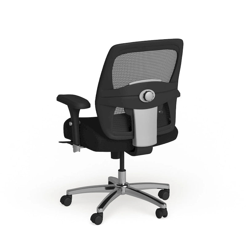 Ergonomiczny fotel biurowy z siatki do intensywnego użytkowania 24/7, dla osób wysokich i o większej wadze, o nośności 500 lb