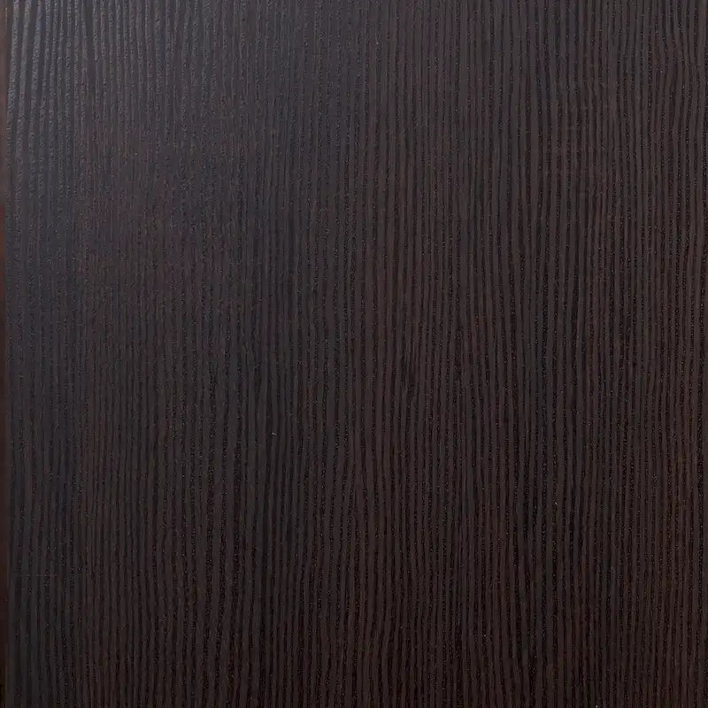 Credenza moderna da cucina, mobile buffet con ante scorrevoli in vetro e ripiano regolabile, marrone scuro