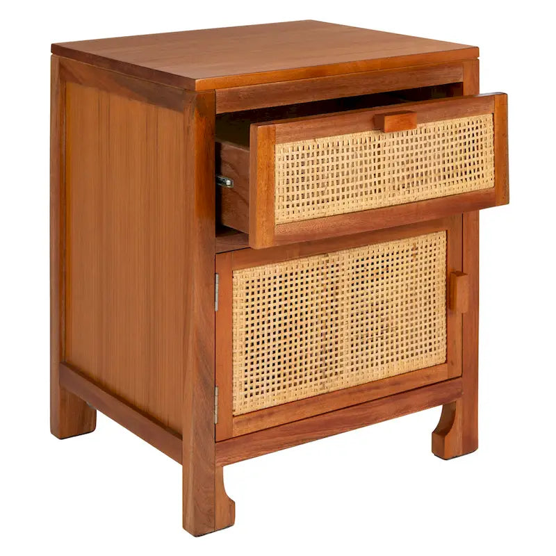 Comodino stile costiero con 1 cassetto e 1 anta