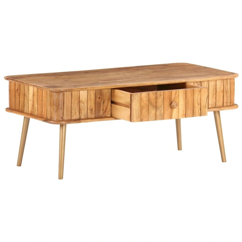 Stolik kawowy 39.4x19.7x15.7 z litego drewna akacjowego