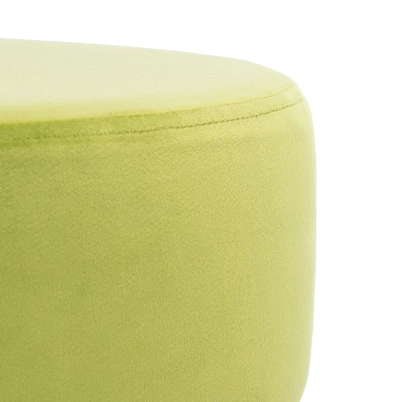 Pouf rotondo con gambe a forcina
