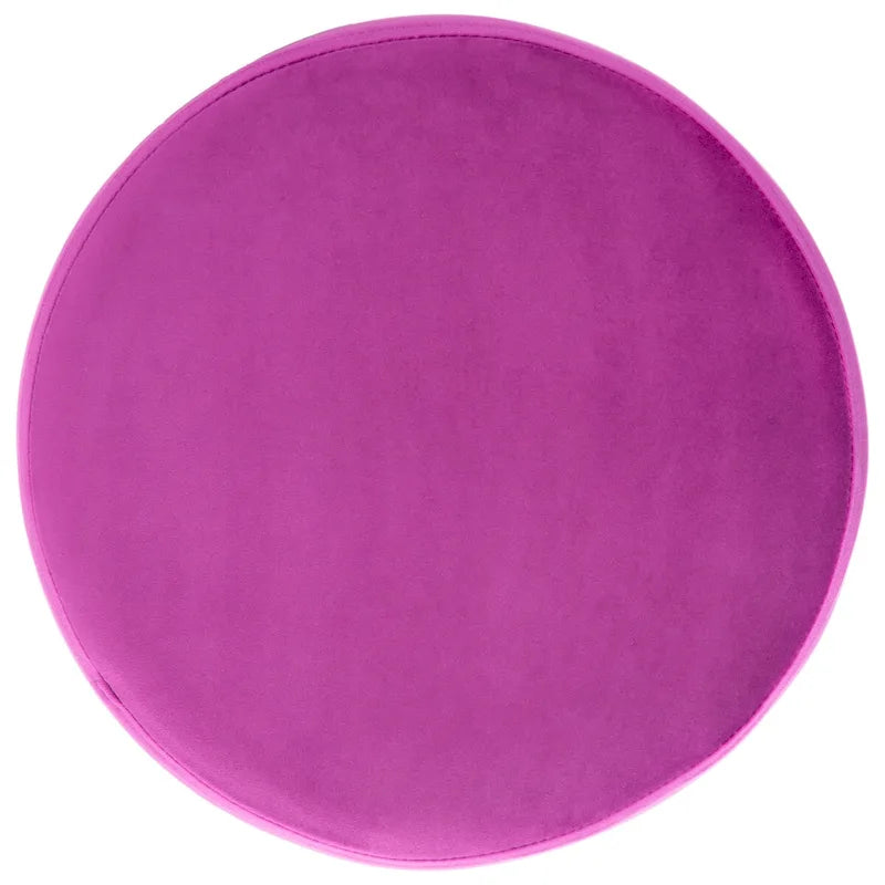 Pouf rotondo con gambe a forcina