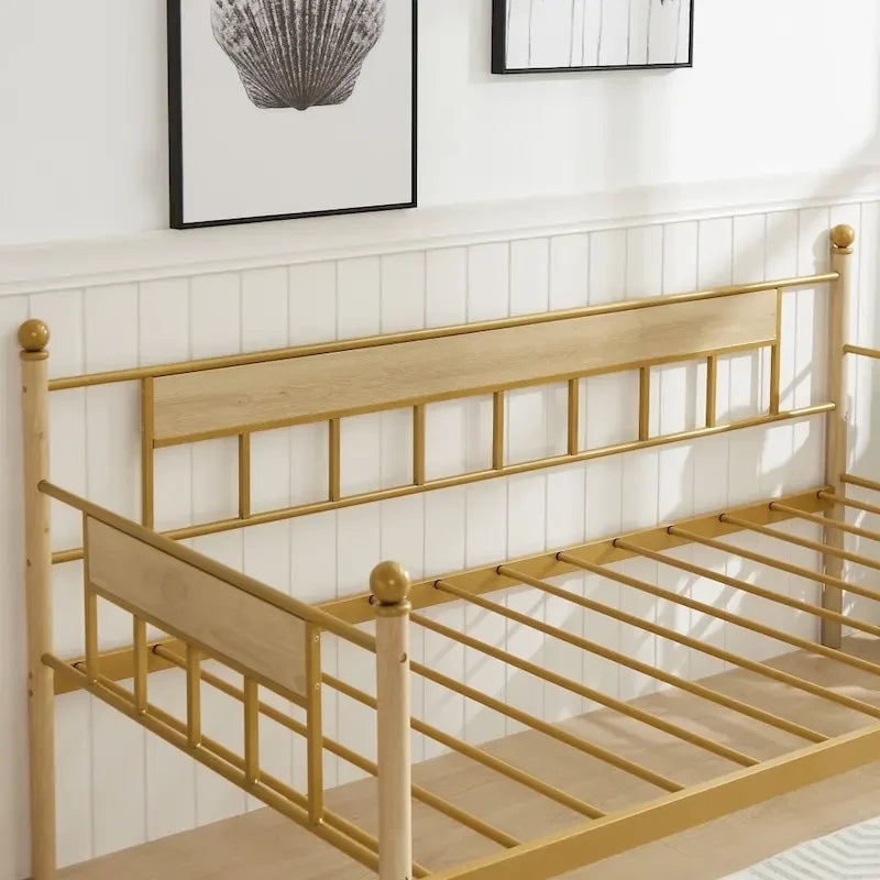 Divano letto in metallo con letto estraibile