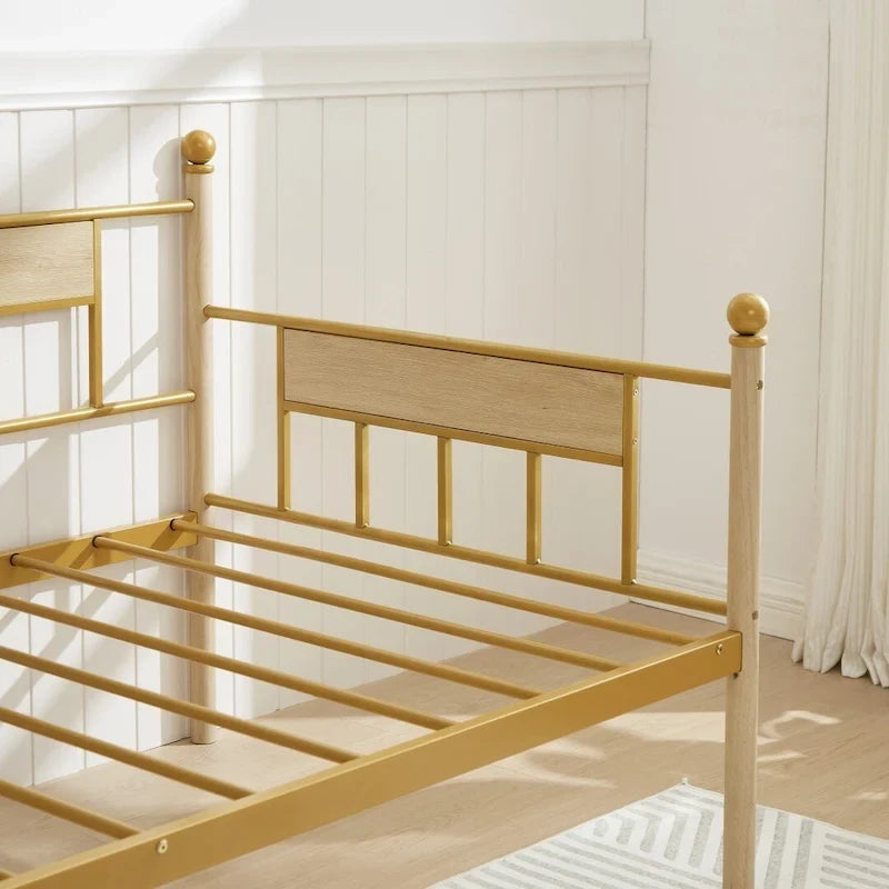Divano letto in metallo con letto estraibile