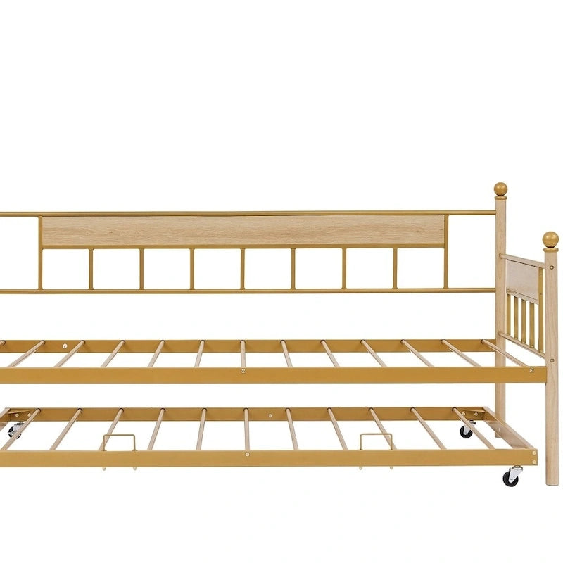 Divano letto in metallo con letto estraibile