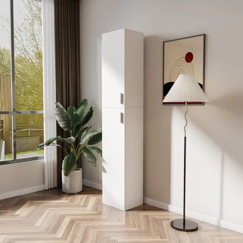 Credenza da cucina indipendente con ripiani regolabili e due ante
