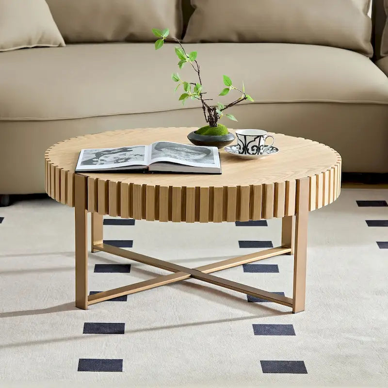 Round Coffee Table for Living Room