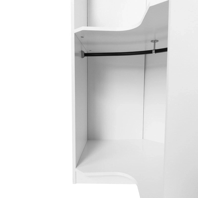 Polygon Corner Wardrobe Hanging Storage Closet Cabinet