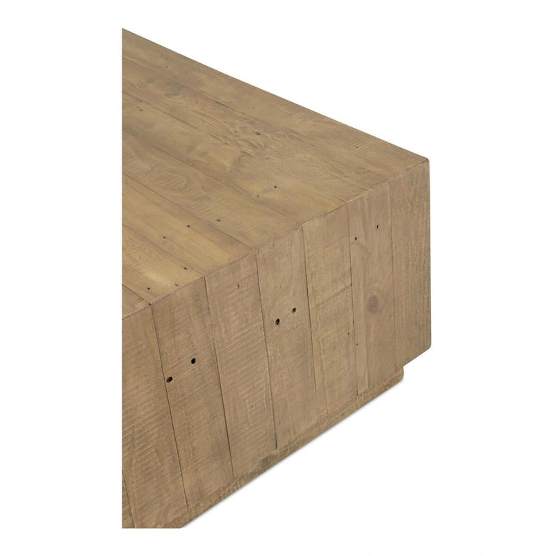 Kwadratowy drewniany stolik kawowy, brązowy - 31,5 X 31,5 X 16